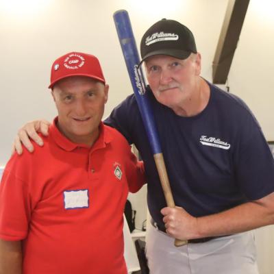 Joe LoRusso, left, and Steve Ferroli. Ferroli was asked by Ted Williams to carry on his legacy of baseball instruction and has run the Ted Williams/ Steve Ferroli baseball program for over 40 years.