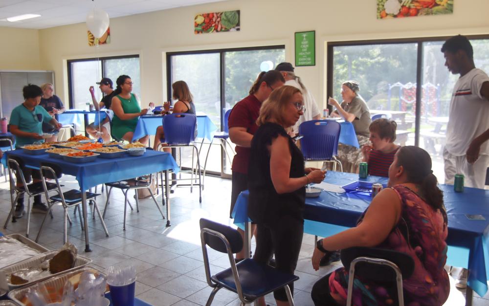 The 50 year celebration featured a barbeque for the organization’s staff.