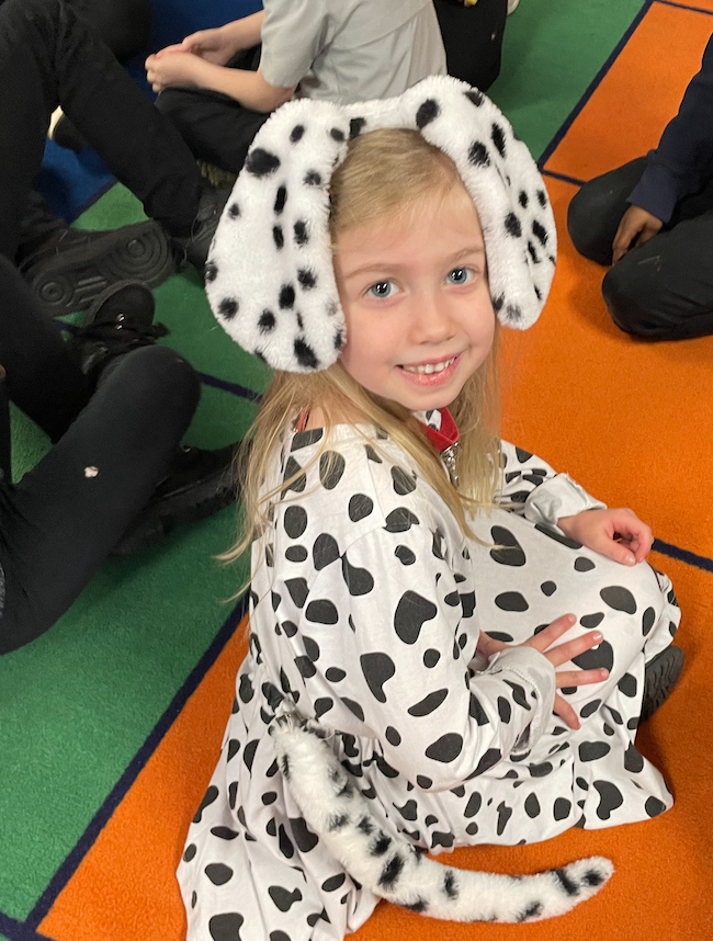 Lana Kupinski dresses as a dalmation.