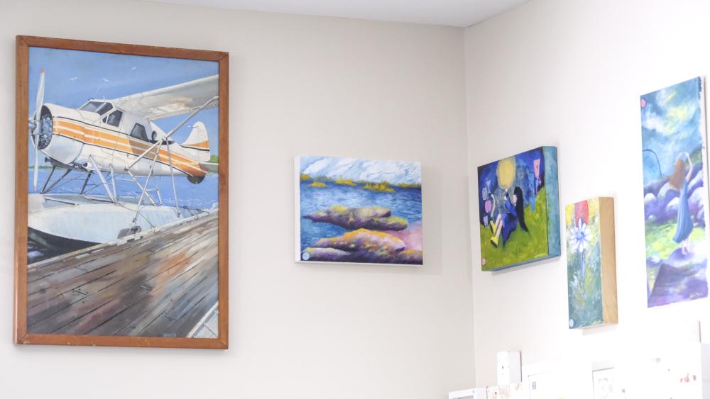 Art comes in many fashions at the boutique, from handmade goods to oil, watercolor and pencil drawn art pieces. ART