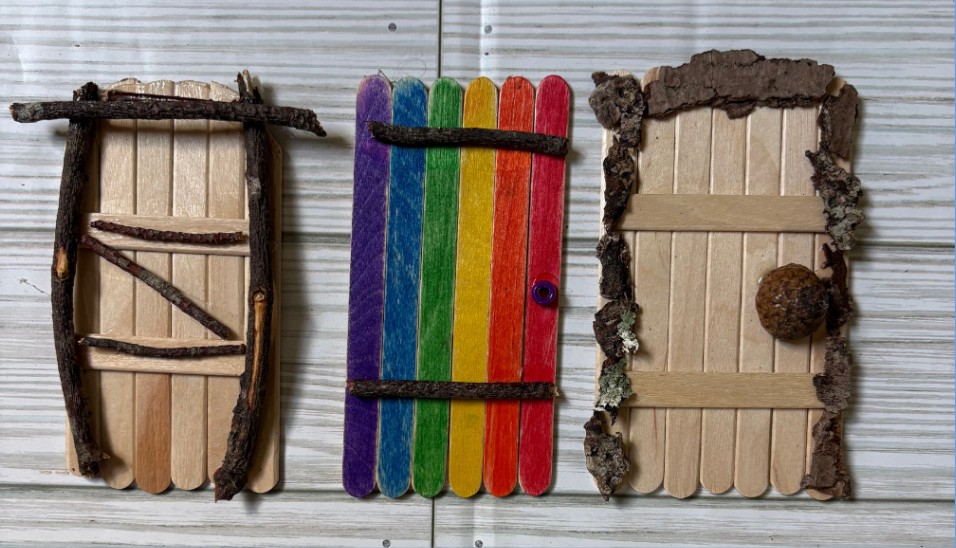 Samples of the fairy doors children can make at the event. Photo source: Soule Homestead Education Center  Samples of the fairy doors children can make at the event.