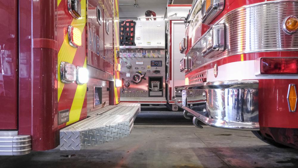 These engines and trucks, or apparatus, are parked within a foot of each other. Each apparatus costs millions of dollars, and are often custom-fit to the station's limited configuration. NONE