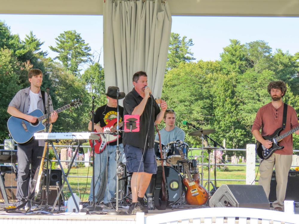 Members of The Elastic Five band perform at the festival. Members of The Elastic Five band perform at the festival.