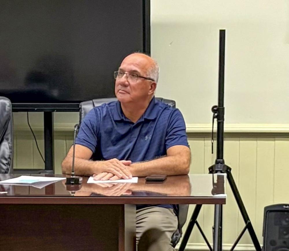 Robert Nunes at a Sept. 14 Middleboro Select Board meeting. Photo by Christian Uva