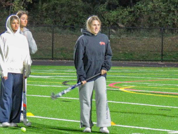 Middleboro High School field hockey players complete drills at an Oct. 15 practice.