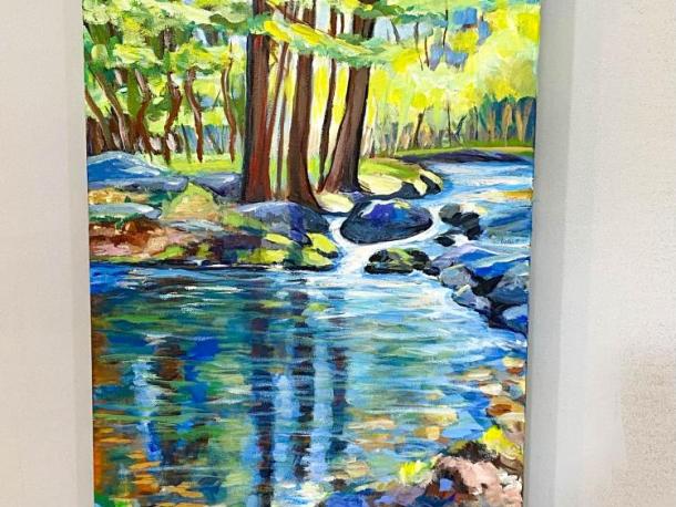 One of Elsie Goldstein's landscape paintings. 