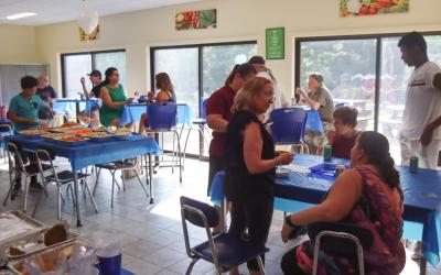 The 50 year celebration featured a barbeque for the organization’s staff.