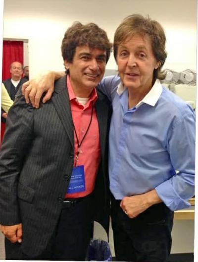Larry "Chachi" Loprete and Paul McCartney. Photos source: Larry "Chachi" Loprete