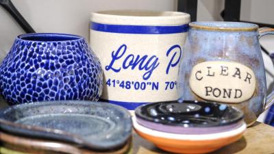 Pottery works by Shelley Smith are on display. Smith is one of the many new business owners who are vending at the boutique, McRae said. ART