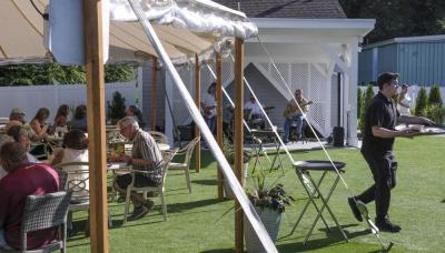 Owners said since the Covid pandemic, their outdoor dining area has completely transformed. They now offer event bookings and live music on a weekly basis.