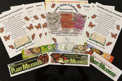 Materials from the Monarchs over Middleboro event. 