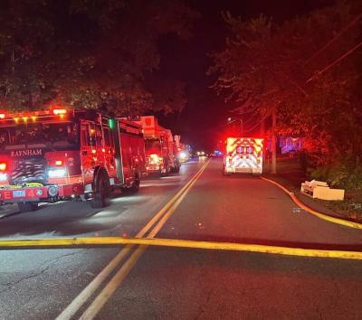 Fire departments from Raynham, Bridgewater, Lakeville and Carver provided mutual aid at the scene.