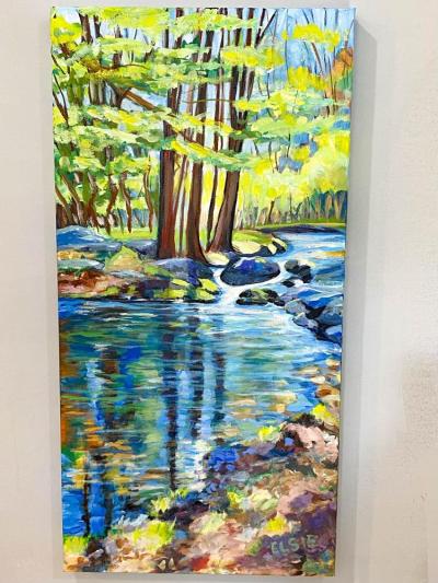 One of Elsie Goldstein's landscape paintings. 