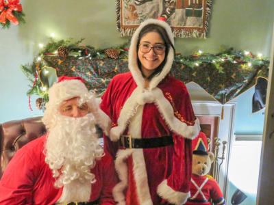 Santa and Mrs. Claus visited the Oliver Estate to take photos with visitors. Photos by Grace Roche