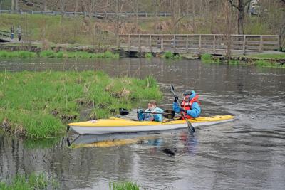 Ryan and Joad Bragna compete in the race together. 