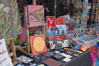 Showcasing locally made art.