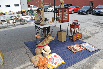 Other store owners set up tables away from their stores.
