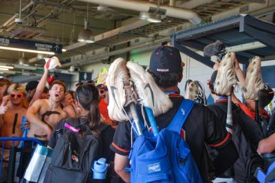 Cheering erupted as ecstatic fans greeted Middleboro baseball. 