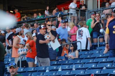 Middleboro fans make their way out of the park. 