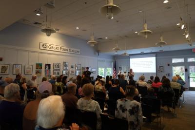 packed room Lakeville library