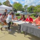 The panel of judges tase test cranberry-flavored baked goods. 