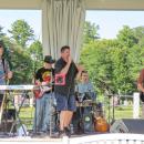 Members of The Elastic Five band perform at the festival. 