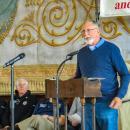 John Crutchfield addresses the audience. Photo by Grace Roche