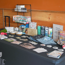 Thrive's table with CBD products.
