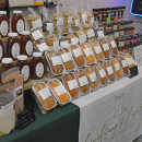 Locally made baked goods were available for sale.