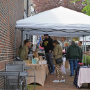 The market extended down side streets off Main Street.