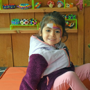 Camilla was very happy to have had her face painted.