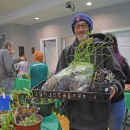 People of all ages joined in at the Oak Point sale to get some plants. 
