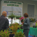 Many showed up to the Oak Point plant sale. 