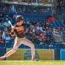 Ryan Tullish looks for a hit. 
