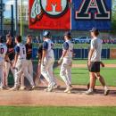 Middleboro and Apponequet shake hands after the game. 