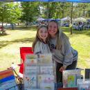 Sisters Cali, 11, and Laicey Ieronimo, 25, sold watercolor creations.