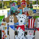 John and Sarah Testa's woodworking, with many dogs.