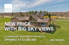 New Price & Big Sky Views in South Dartmouth Estate