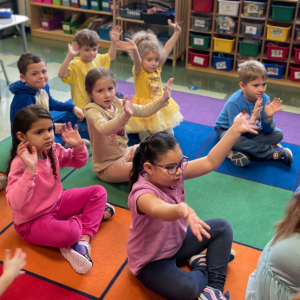 Children responded enthusiastically to the readings.