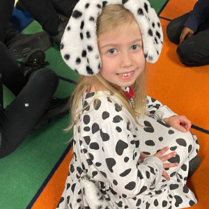Lana Kupinski dresses as a dalmation.