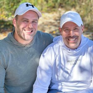 James and Zachary Granville-Wilmot pose together
