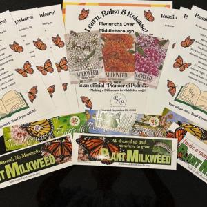 Materials from the Monarchs over Middleboro event. 
