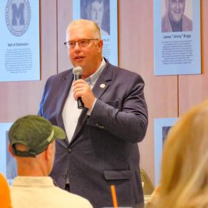State Rep. Norman Orrall speaks to conference attendees. 