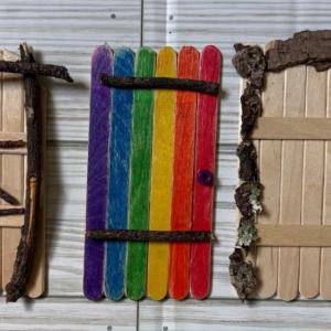 Samples of the fairy doors children can make at the event. Photo source: Soule Homestead Education Center  Samples of the fairy doors children can make at the event.