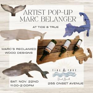 Artisan Pop Up at Tide & True 11/22