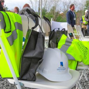 Along with officials, representatives from the building project attended the ceremony. 