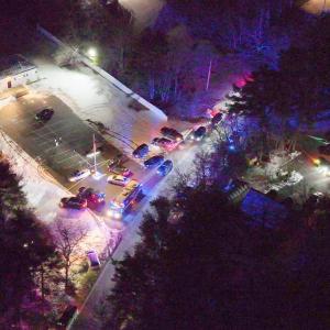 Emergency personnel responded to the Saturday, Jan. 24 shooting in Carver.  Photo source: David Curran