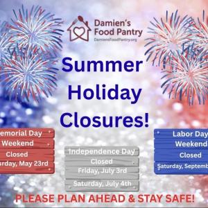 Damien's Pantry Summer Holiday Closures