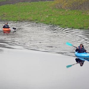 Brenda Velantzas and Kristin Guerra race to the end. Photos by Kat Sheridanac