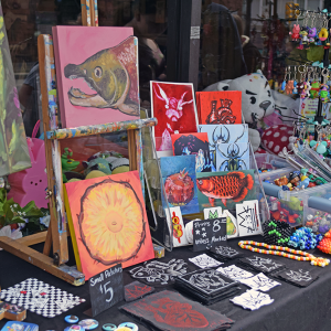 Showcasing locally made art.